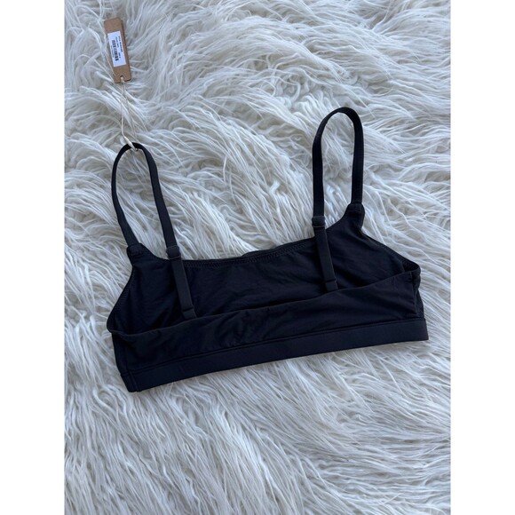 Skims Fits Everybody Scoop Neck Bralette Onyx Size Small - Picture 6 of 7